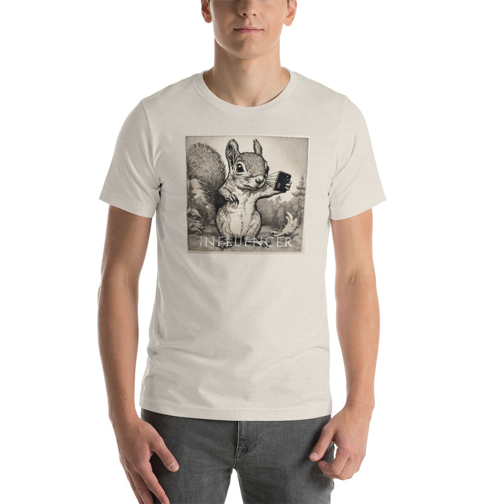 Squirrel Influencer Men's Funny T-Shirt