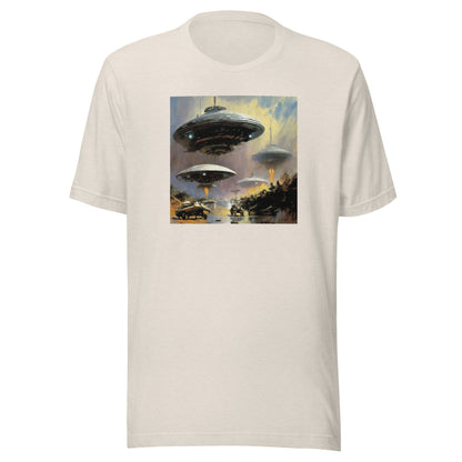 Alien Invasion Men's Graphic Tee Heather Dust