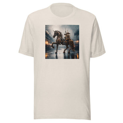 Steampunked Horse Men's Graphic Tee Heather Dust