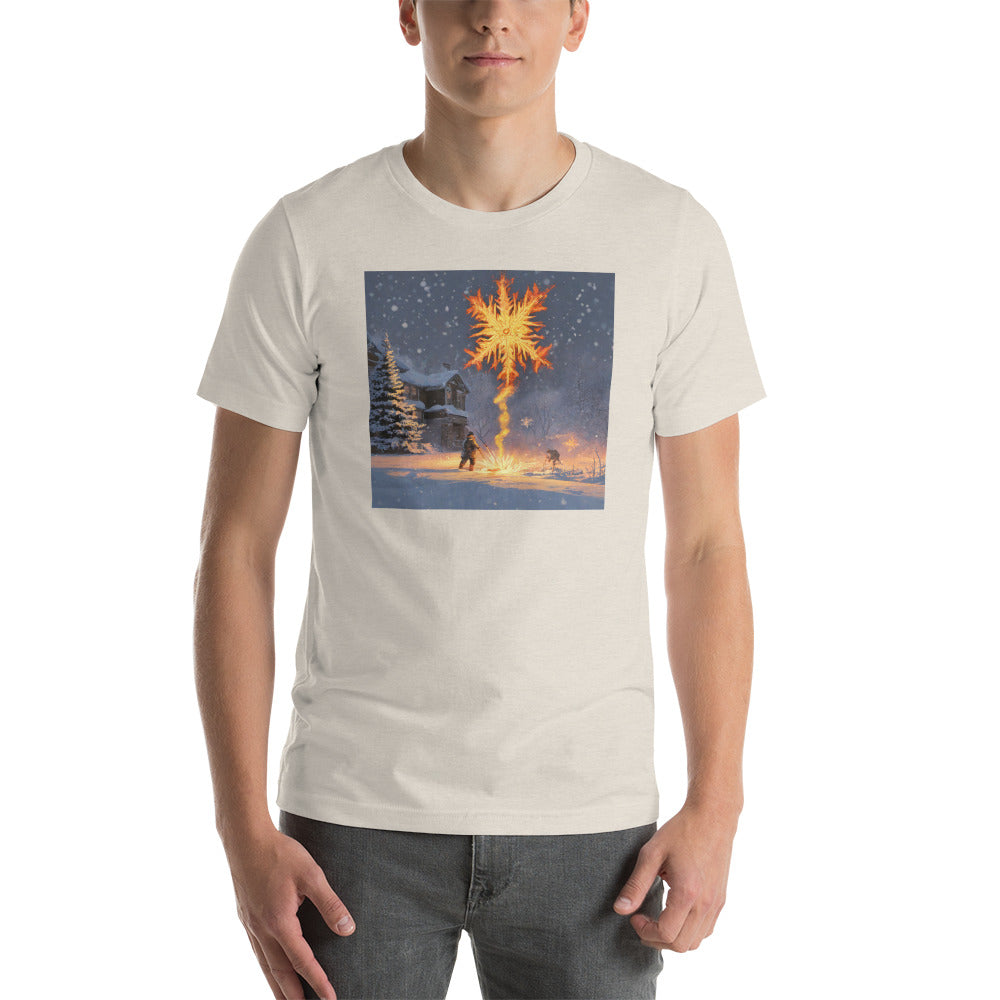 Fire from Ice Snowflake Men's Anime T-Shirt