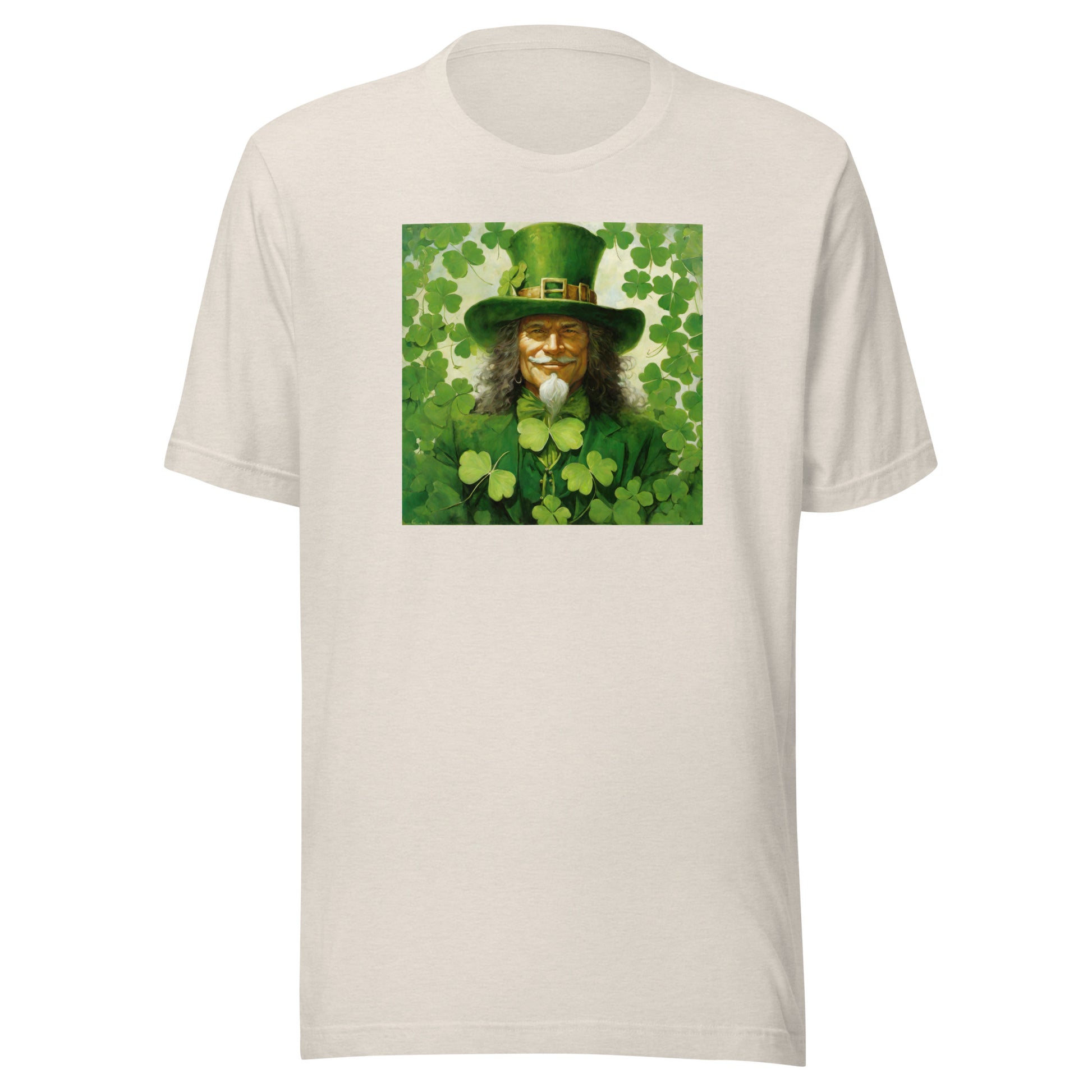 Leprechaun Shamrock Men's T-Shirt for St Patty's Day Heather Dust