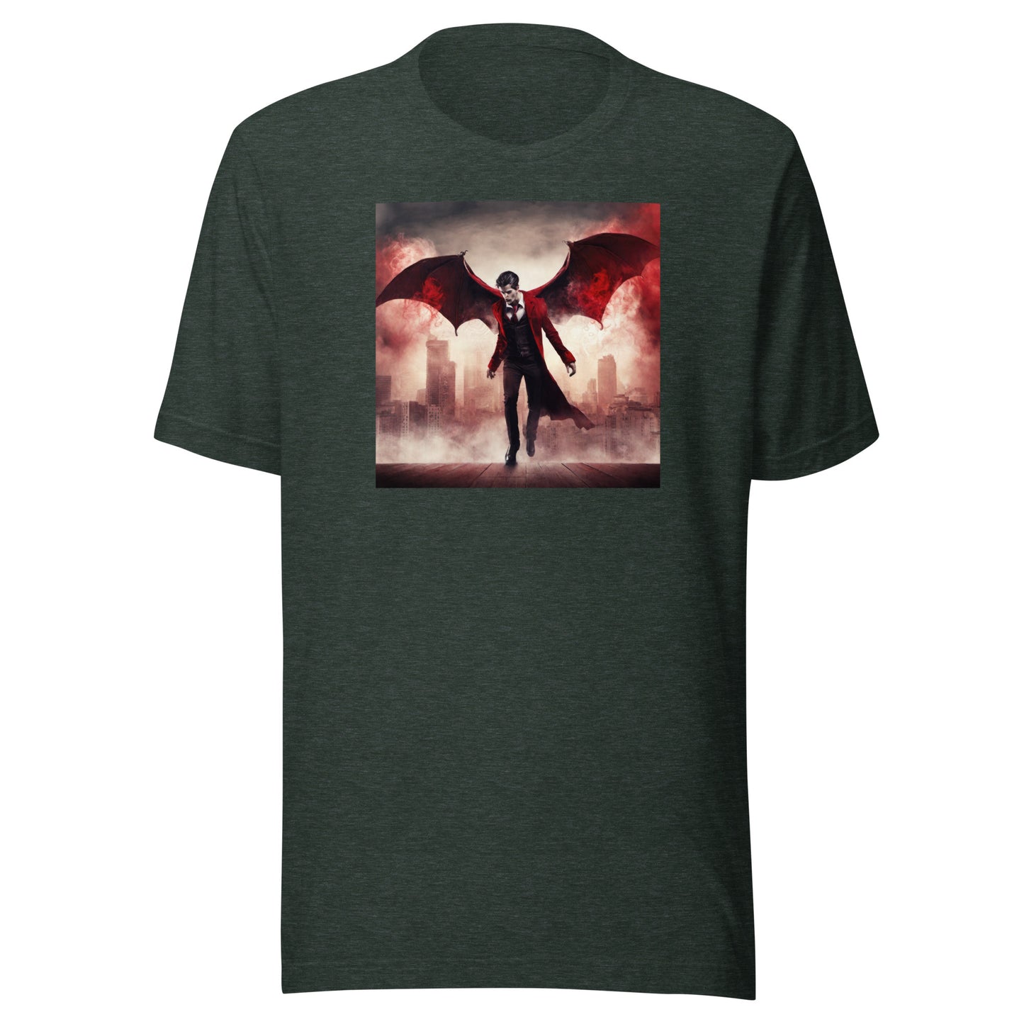 Flying Vampire Men's T-Shirt Heather Forest