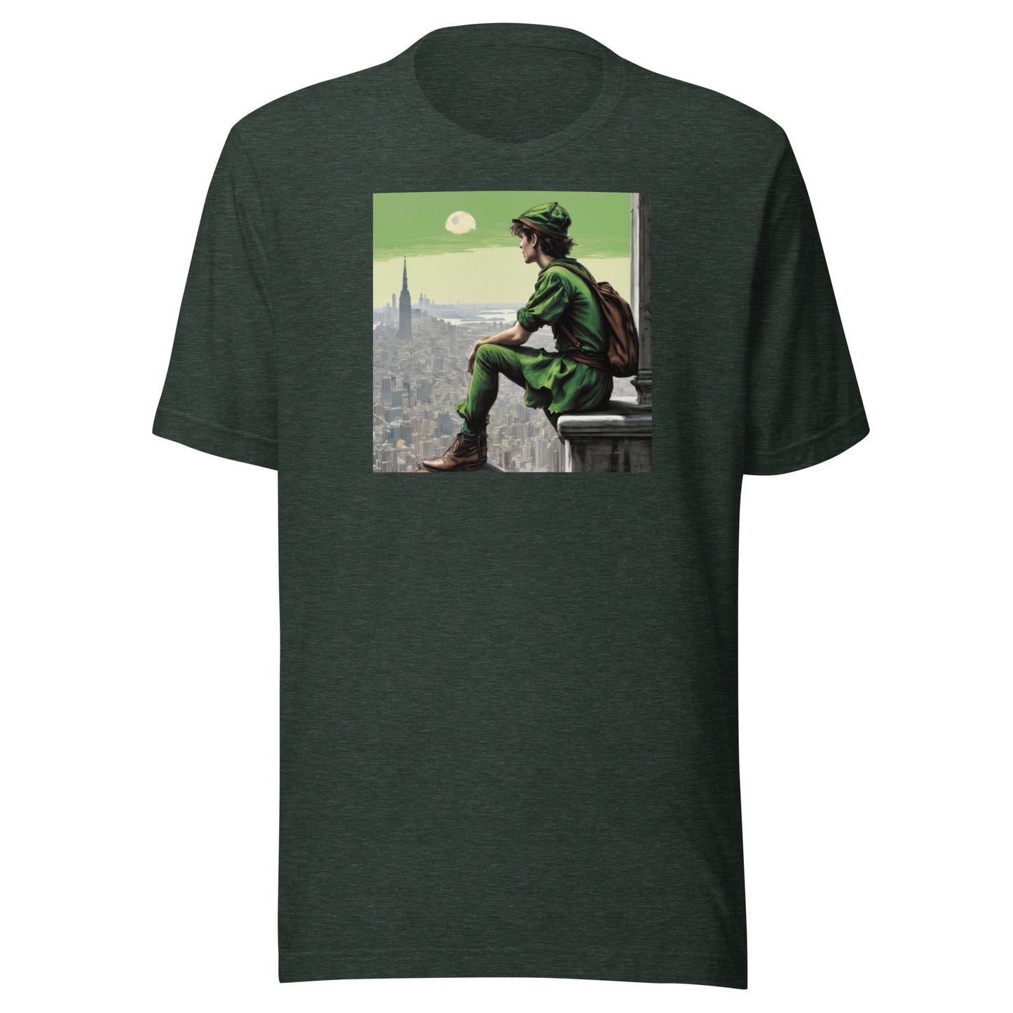 Lost Boy Men's Peter Pan T-Shirt Heather Forest