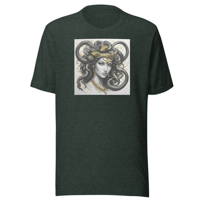 Bold Medusa Men's Mythology T-Shirt Heather Forest