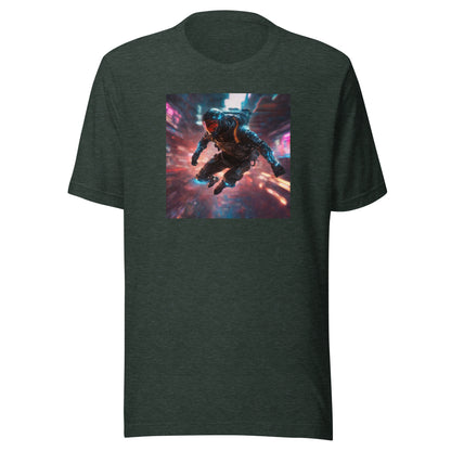 Cyberpunk Spaceman Men's T-Shirt Heather Forest