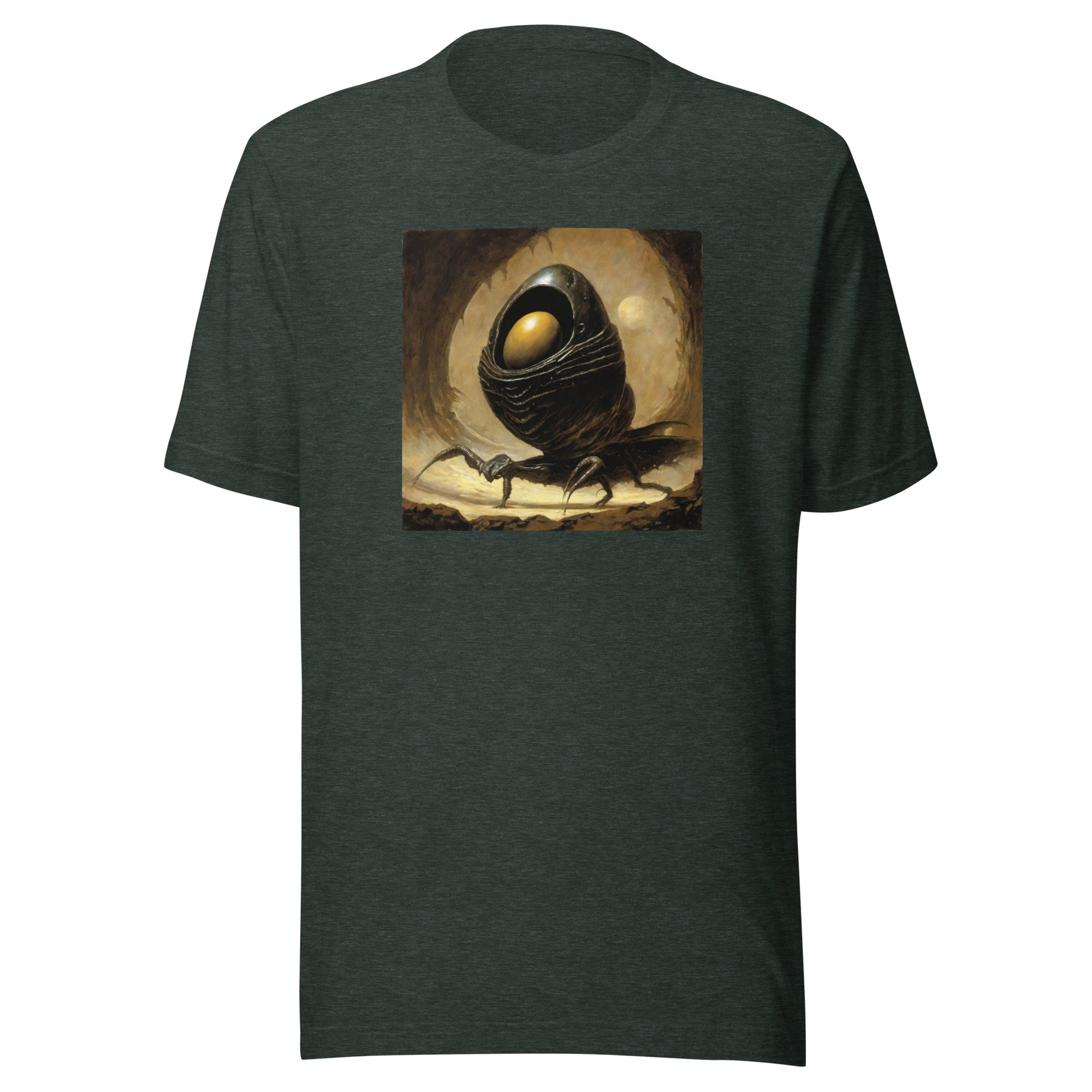 Alien Egg Men's Sci-Fi T-Shirt Heather Forest