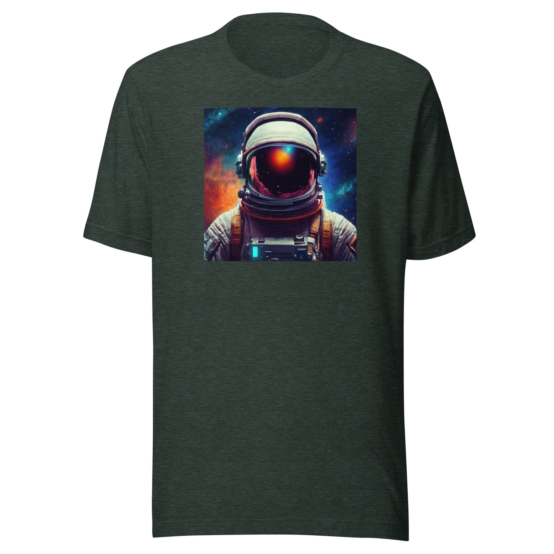 Awesome Astronaut Men's Graphic Tee Heather Forest