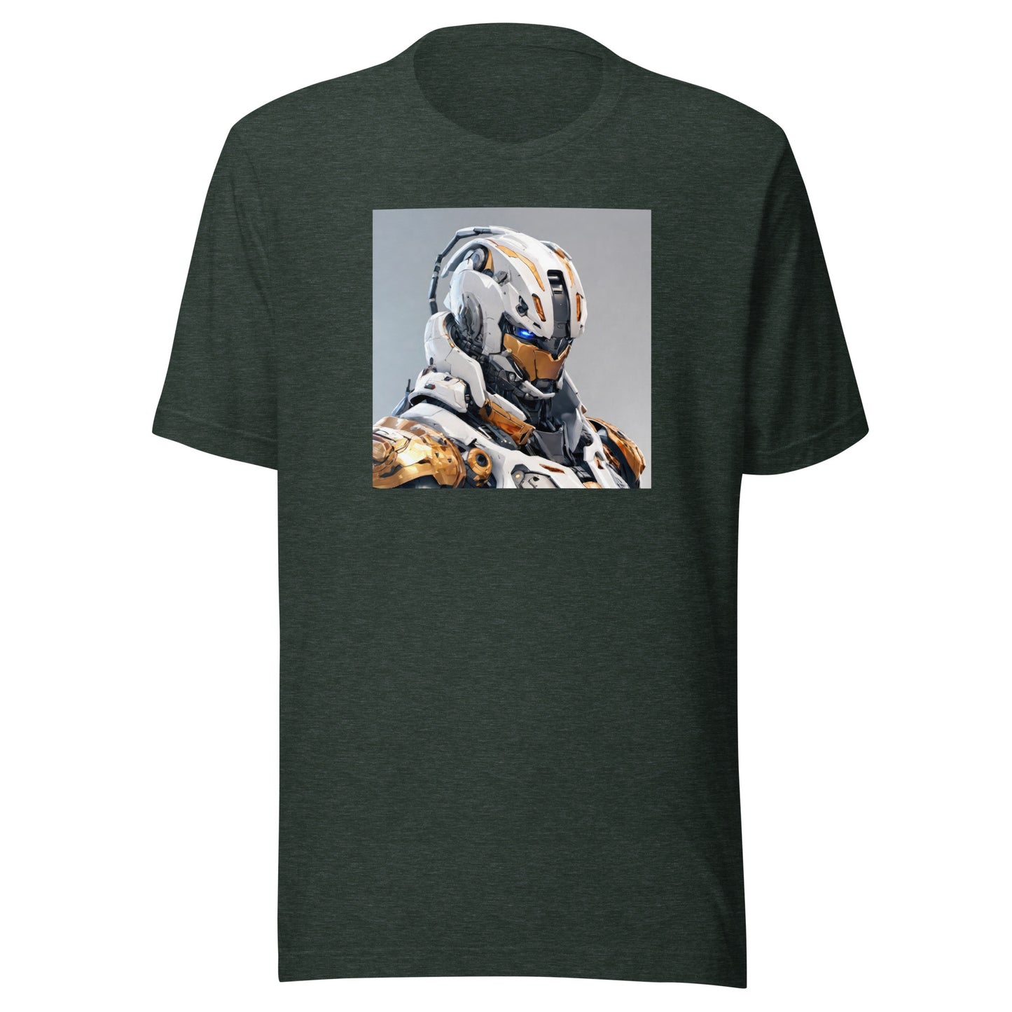 AI Droid Men's Sci-Fi T-Shirt Heather Forest