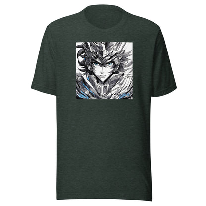 Soul Searching Hero Men's Anime T-Shirt Heather Forest