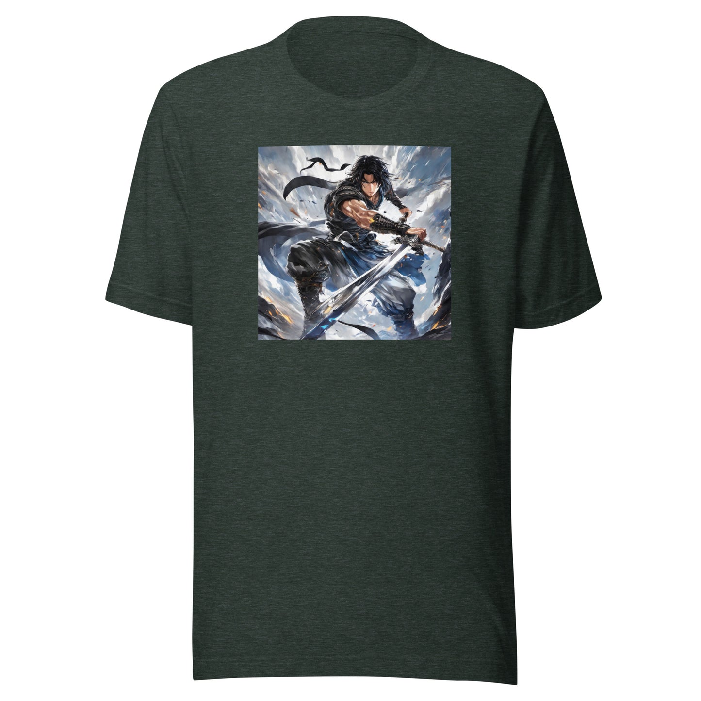 Victory is Mine Men's Anime T-Shirt Heather Forest