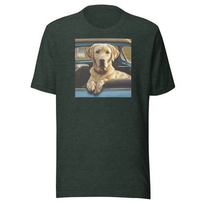 Best Buddy in Truck Men's Graphic Animal Tee Heather Forest