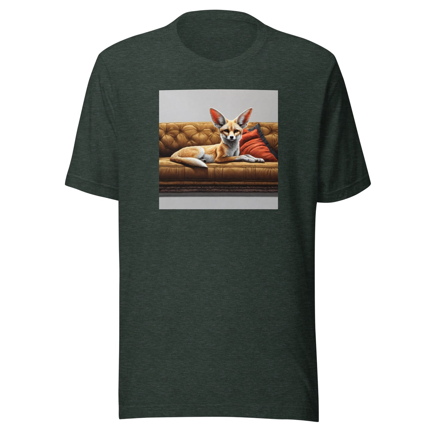 Fancy Fennec Men's T-Shirt Heather Forest