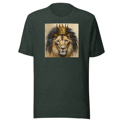 King Lion Men's Graphic Tee Heather Forest