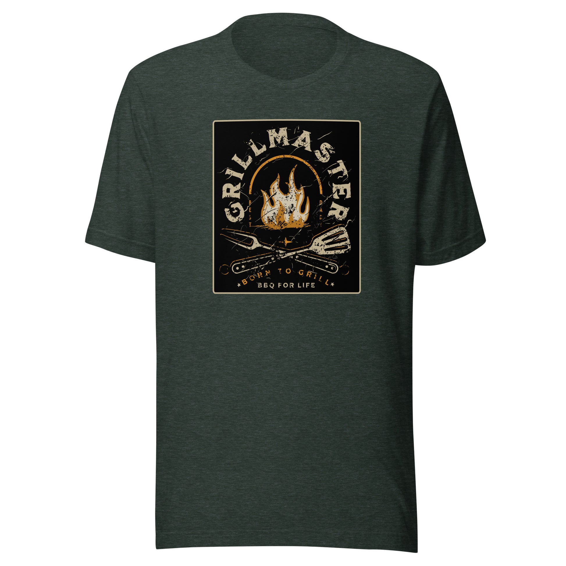 Grillmaster Shirt for Dad Heather Forest