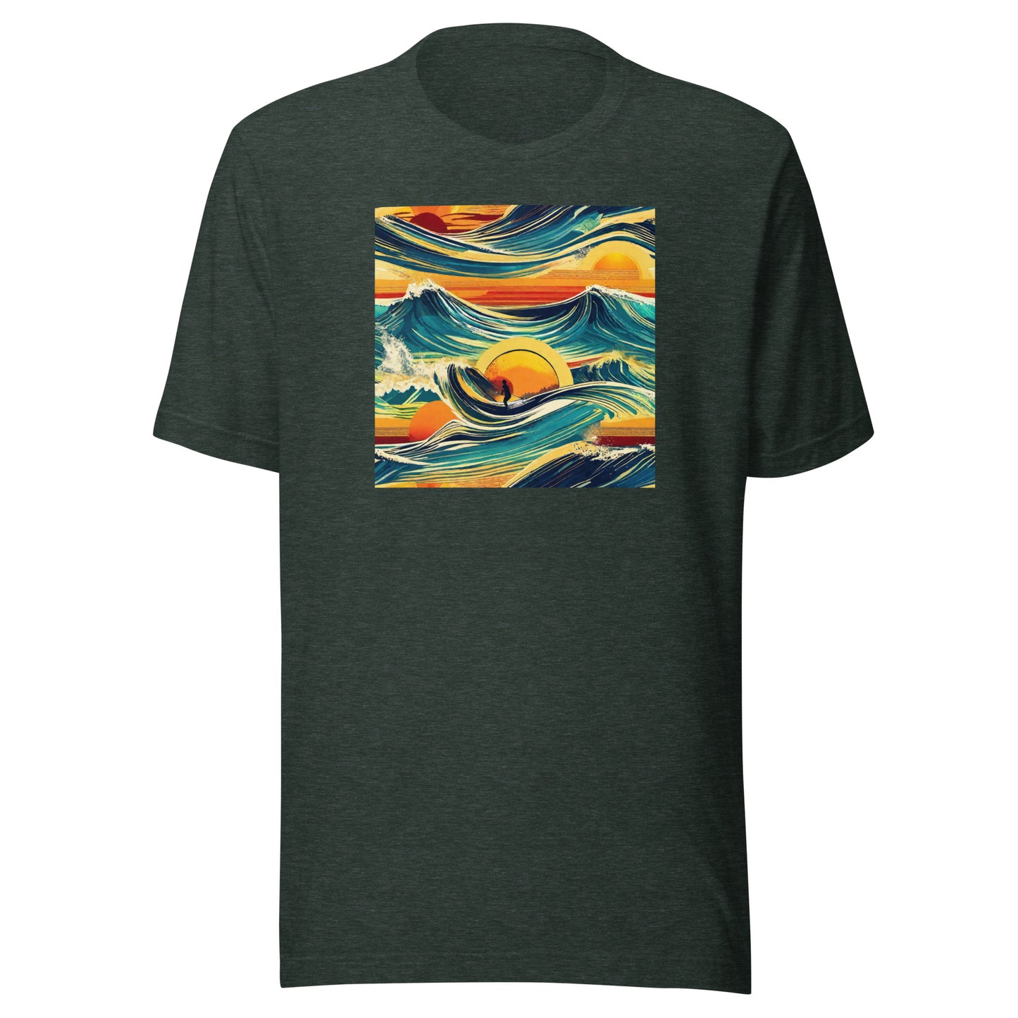 Surf's Up Men's T-Shirt Heather Forest