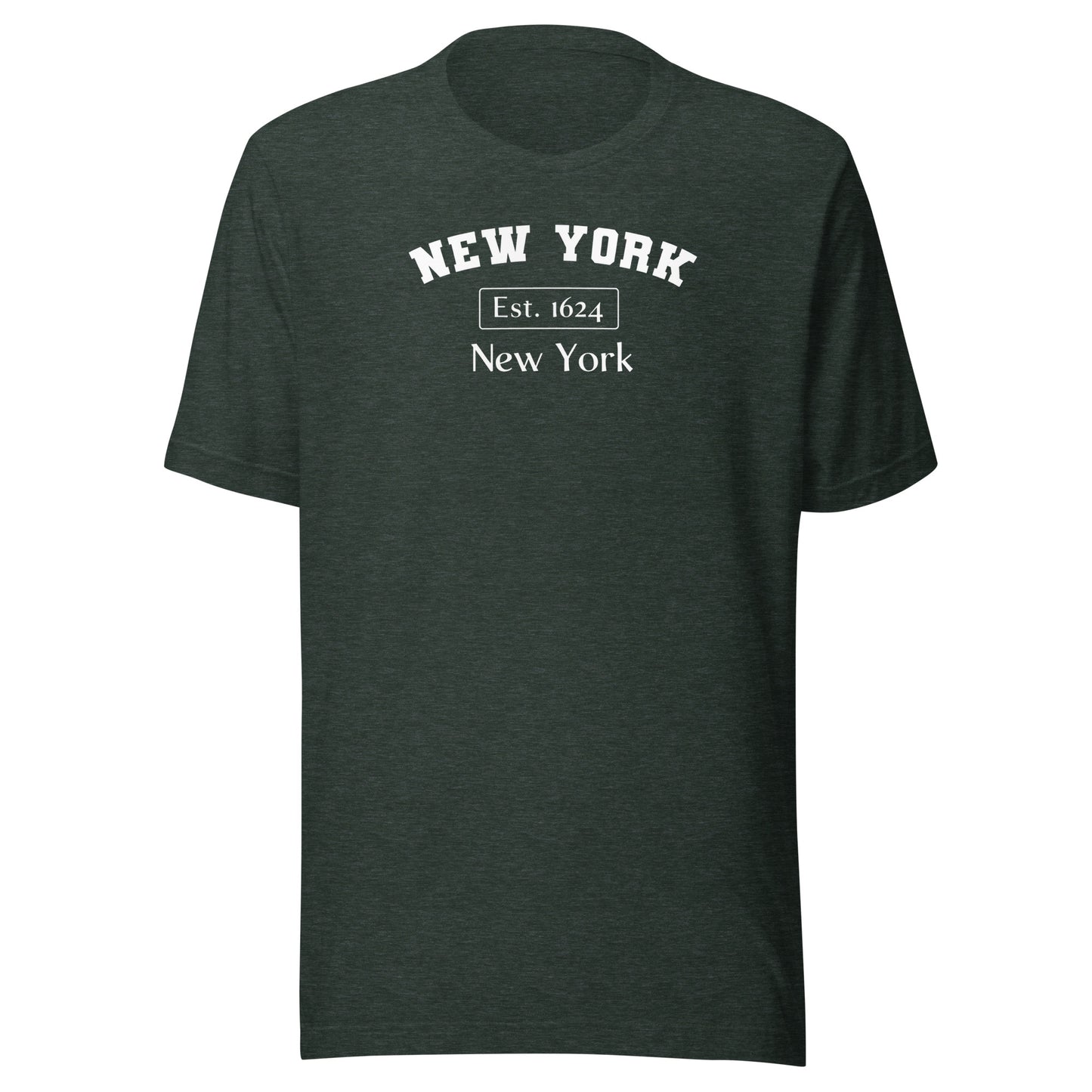 New York, New York Men's T-Shirt Heather Forest