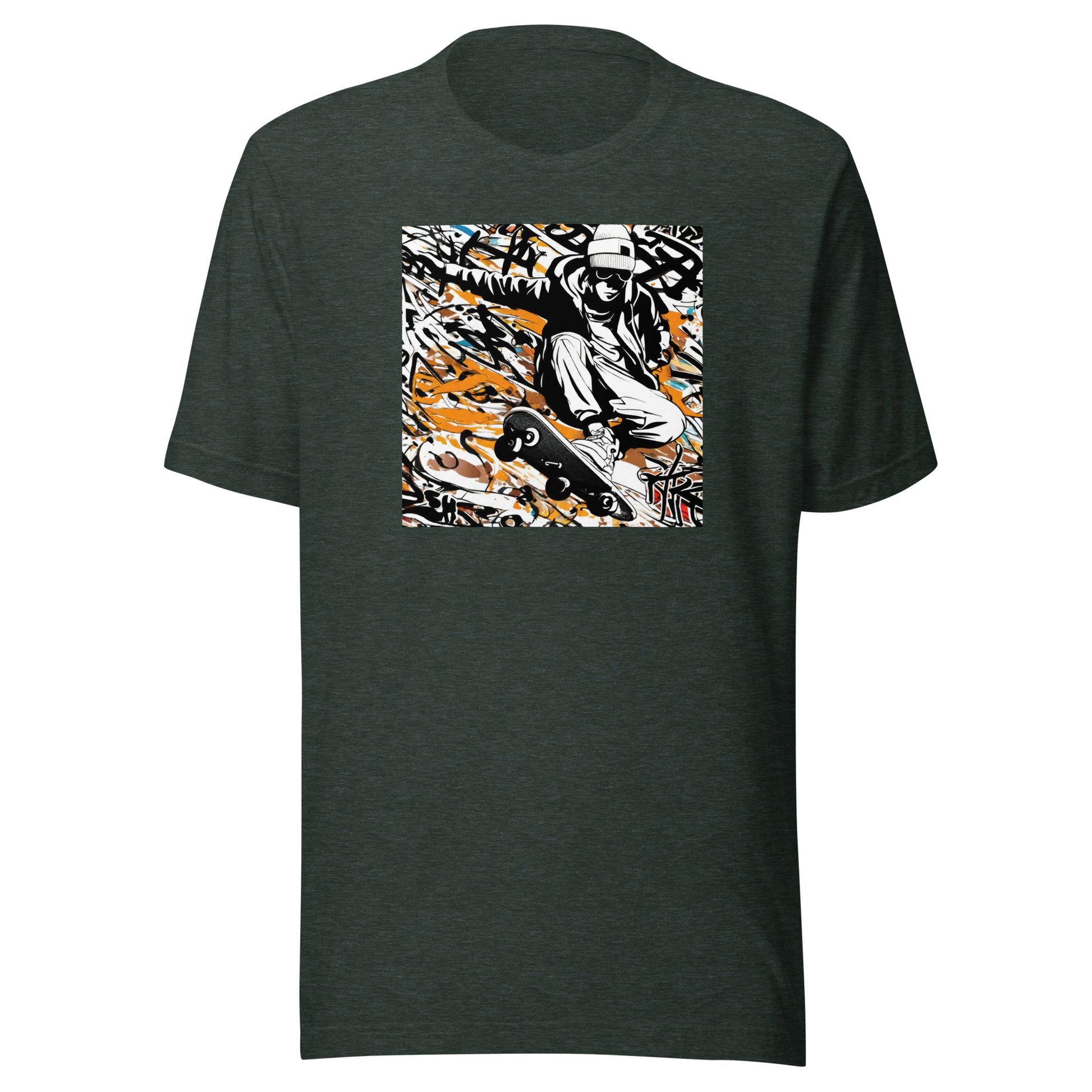 Men's Skateboarder T-Shirt Heather Forest