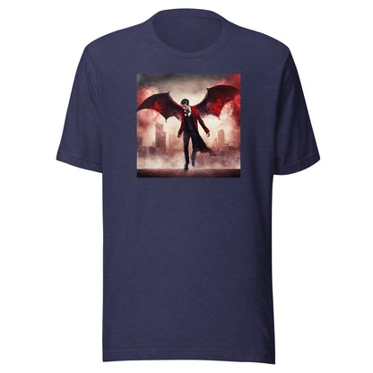 Flying Vampire Men's T-Shirt Heather Midnight Navy