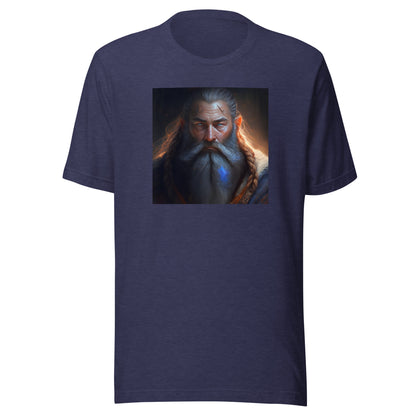 Wise Wizard Men's T-Shirt Heather Midnight Navy