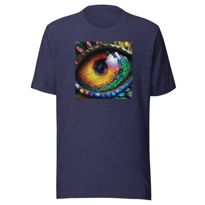 Dragon's Eye Men's Fantasy T-Shirt Heather Midnight Navy