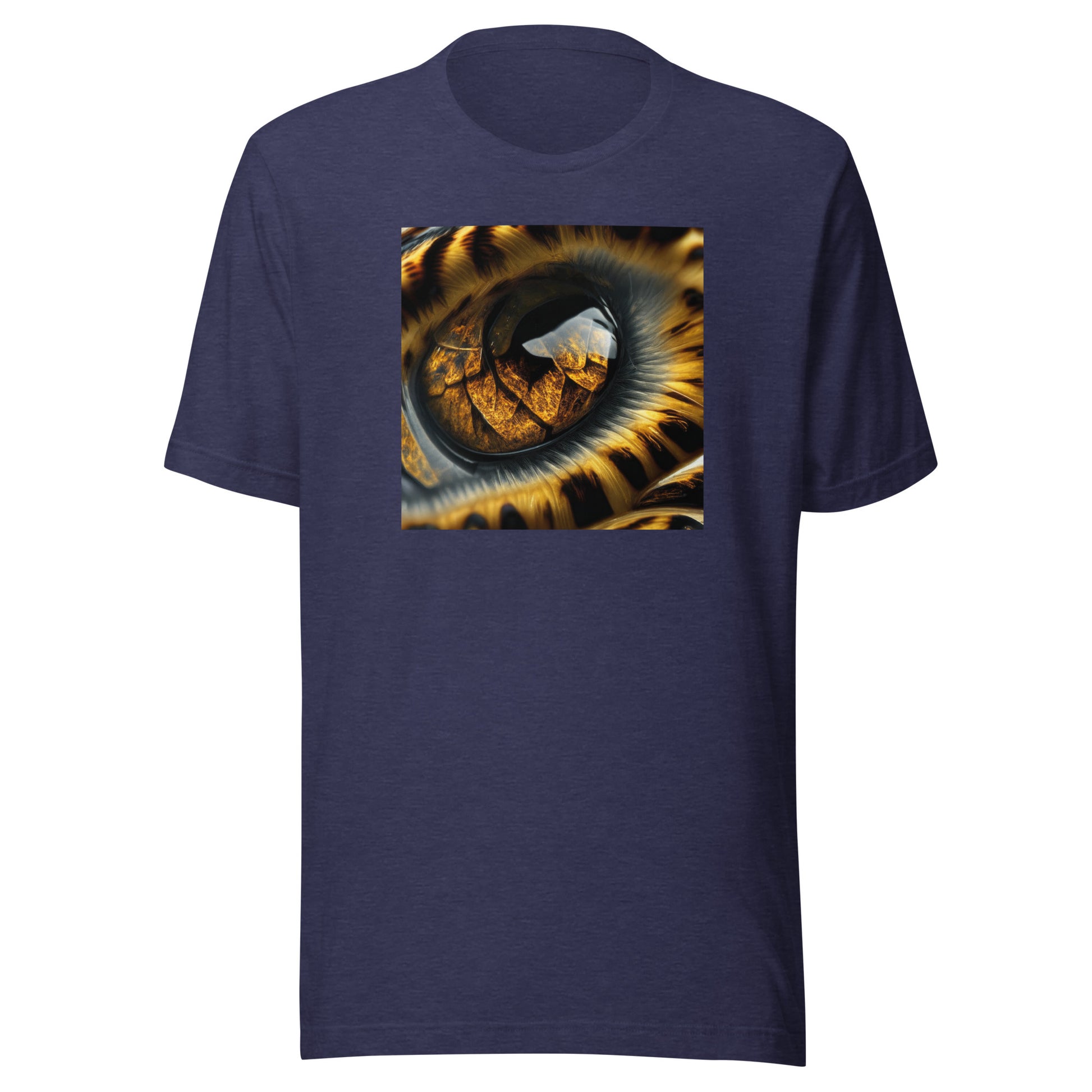 Leopard's Eye Men's T-Shirt Heather Midnight Navy