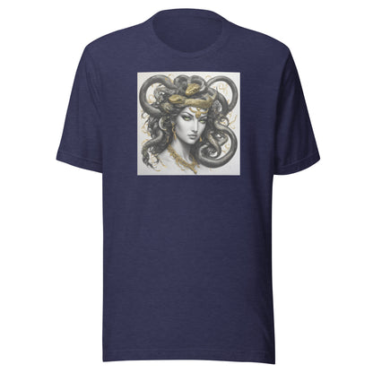 Bold Medusa Men's Mythology T-Shirt Heather Midnight Navy