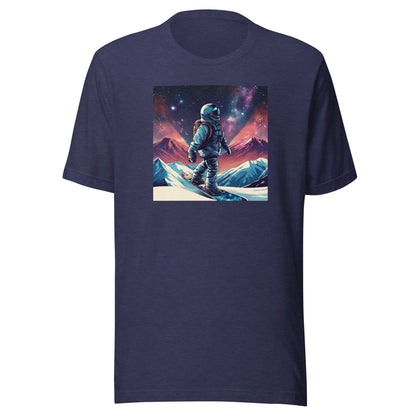 Snowboarding Astronaut Men's T-Shirt Heather Midnight Navy