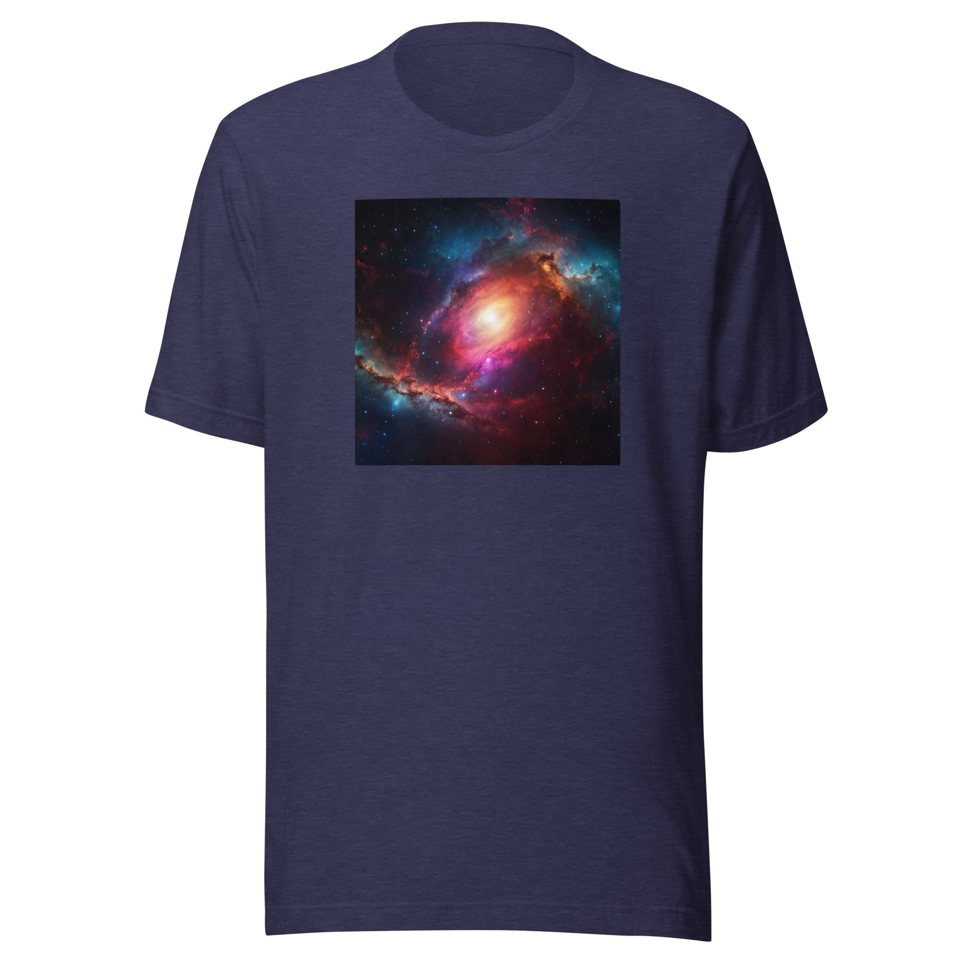 Cosmic Expanse Men's Outer Space T-Shirt Heather Midnight Navy