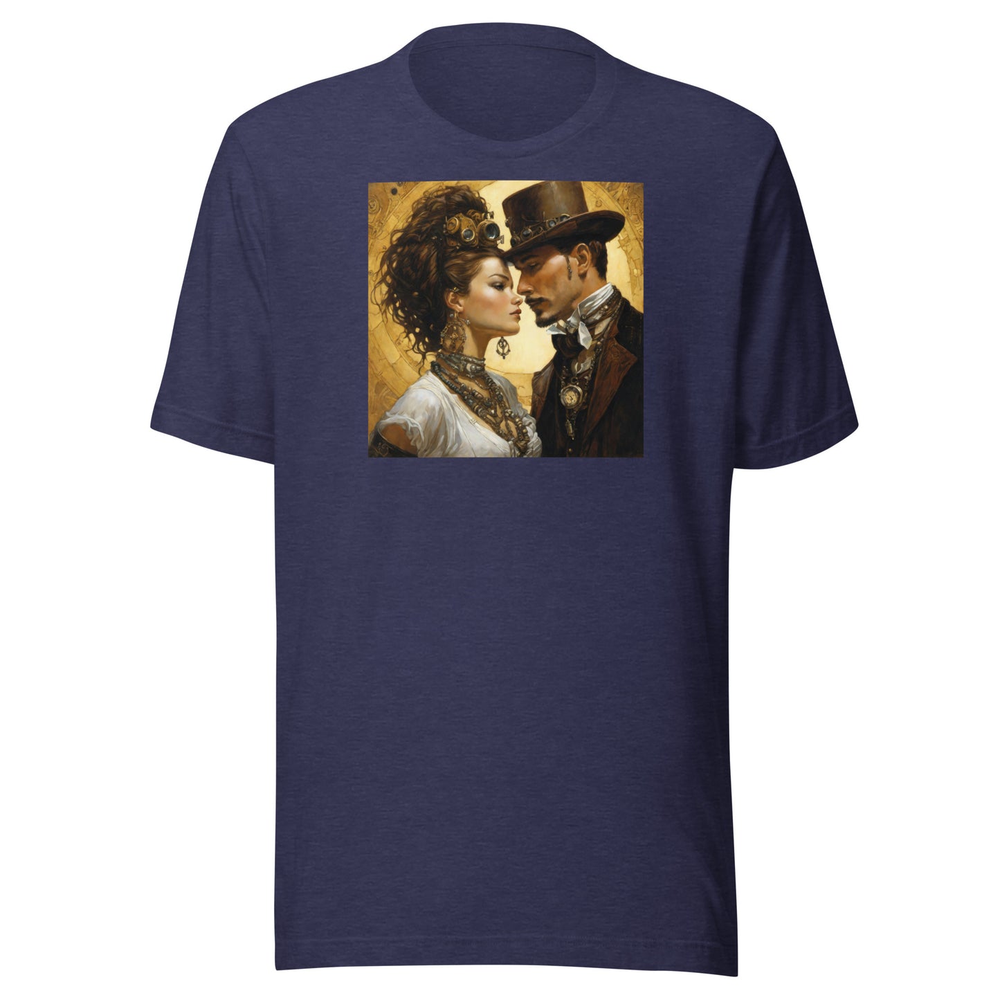 Steampunk Love Men's T-Shirt Heather Midnight Navy