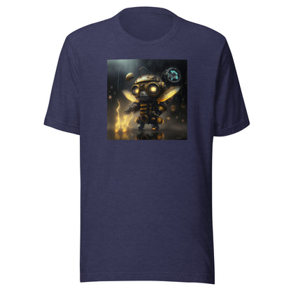 Bold Bee Men's Steampunk T-Shirt Heather Midnight Navy