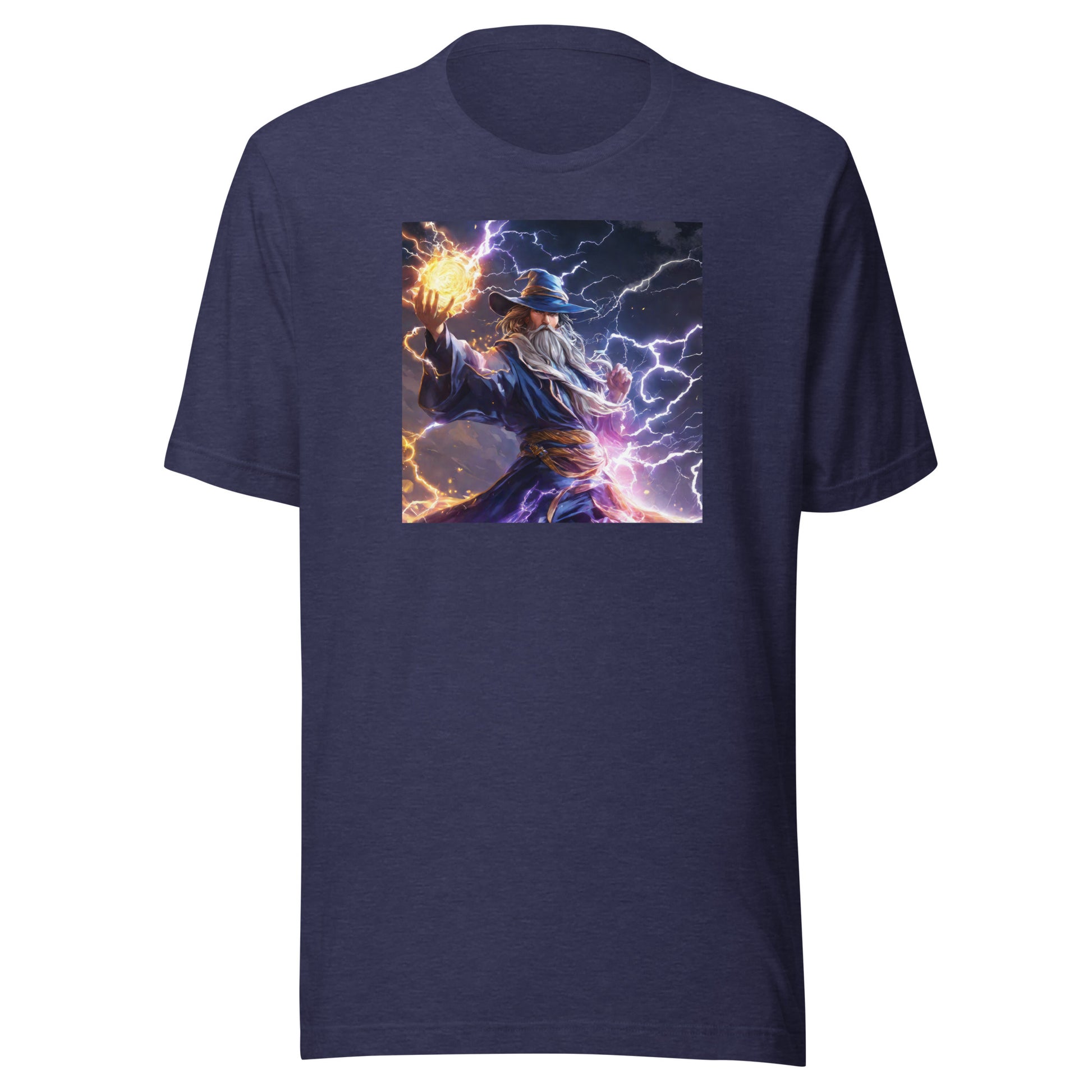 Merlin's Revenge Men's Graphic Tee Heather Midnight Navy