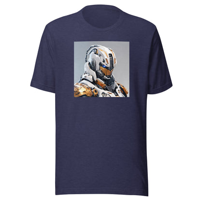 AI Droid Men's Sci-Fi T-Shirt Heather Midnight Navy