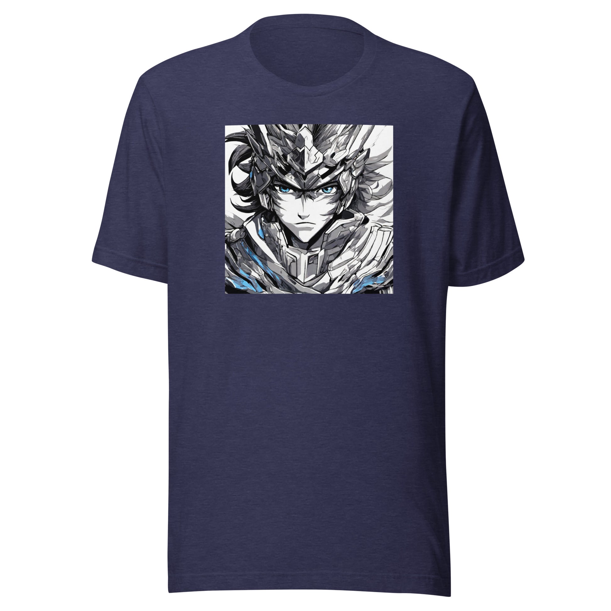 Soul Searching Hero Men's Anime T-Shirt Heather Midnight Navy