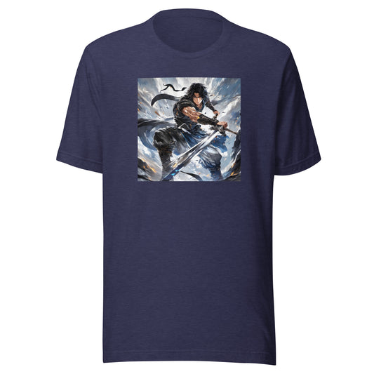 Victory is Mine Men's Anime T-Shirt Heather Midnight Navy