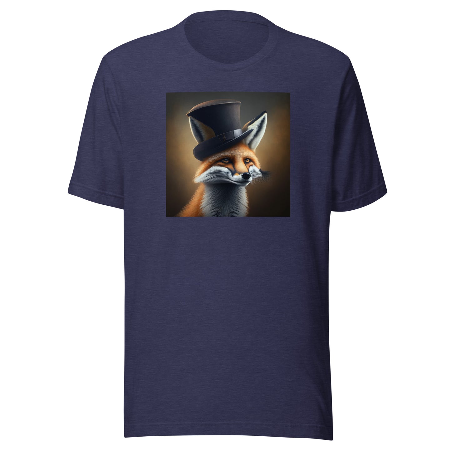 Dapper Fox Men's Graphic Tee Heather Midnight Navy