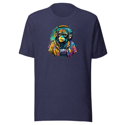 Monkey Music Men's T-Shirt Heather Midnight Navy