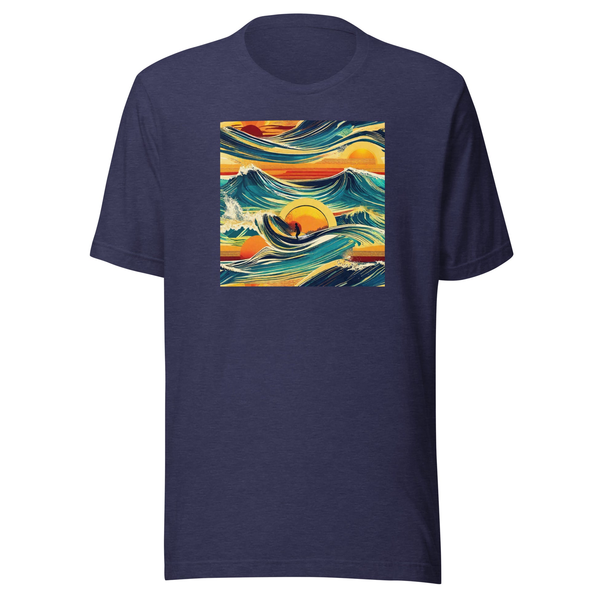 Surf's Up Men's T-Shirt Heather Midnight Navy