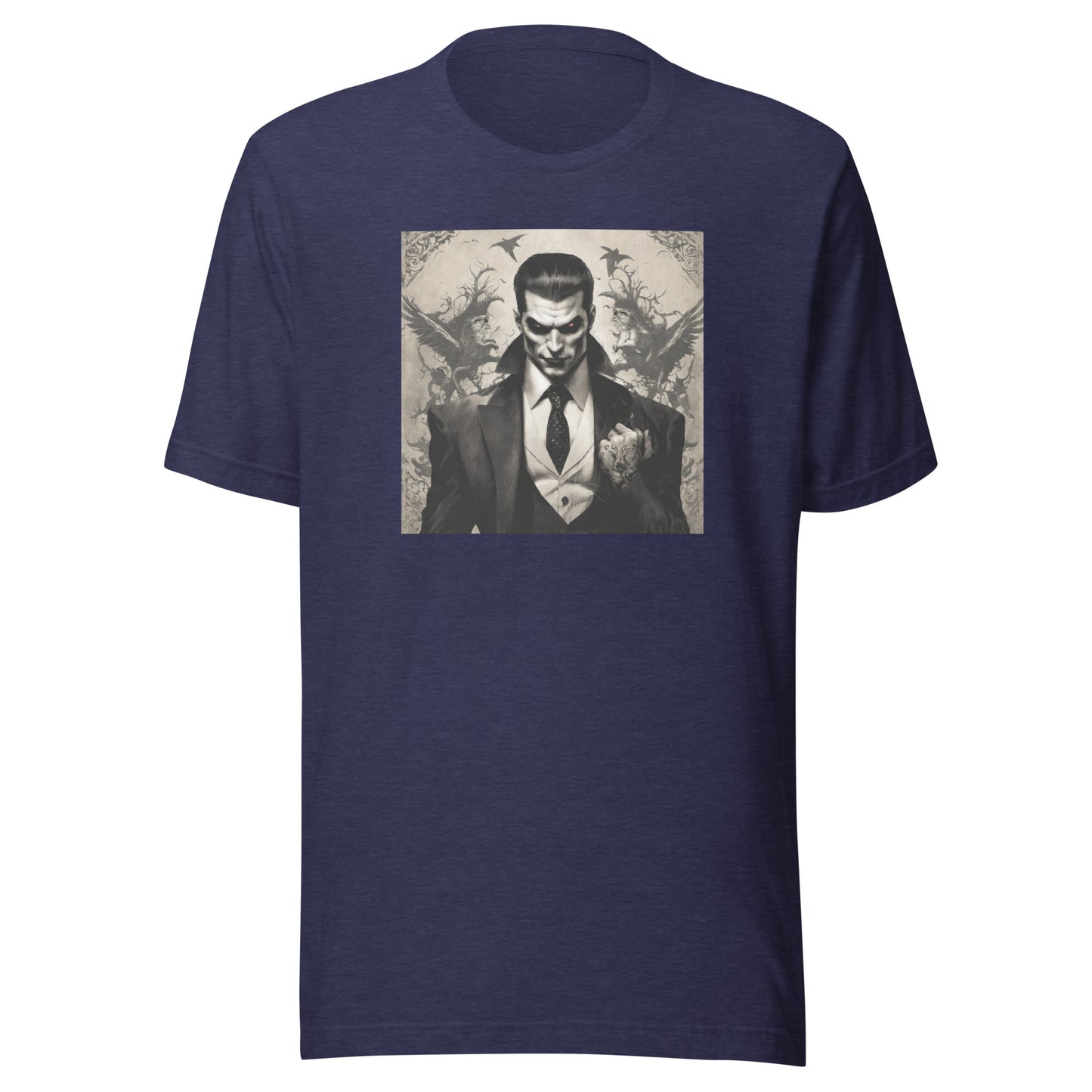 Fierce Vampire Men's T-Shirt Heather Midnight Navy