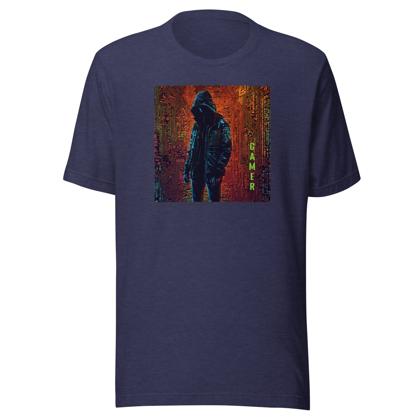 Men's Gamer T-Shirt Heather Midnight Navy