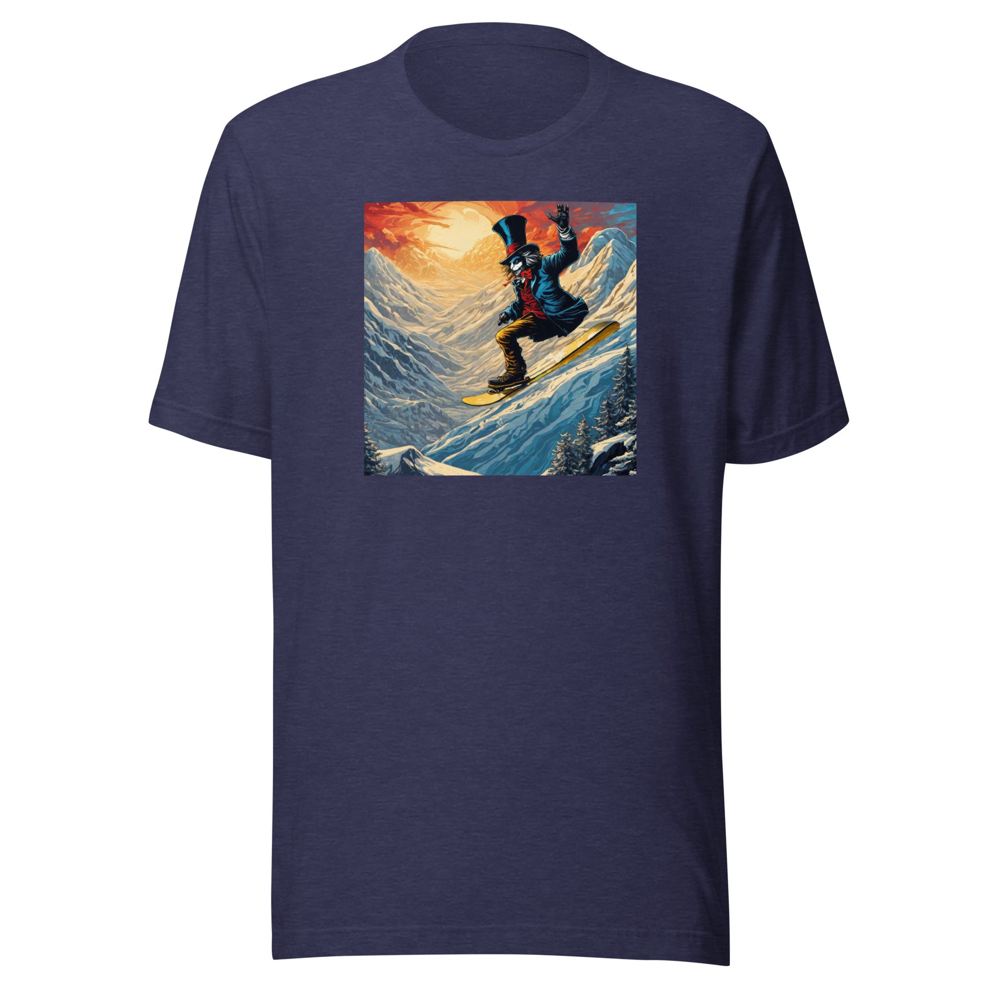 Mad Hatter Snowboarding Men's T-Shirt Heather Midnight Navy