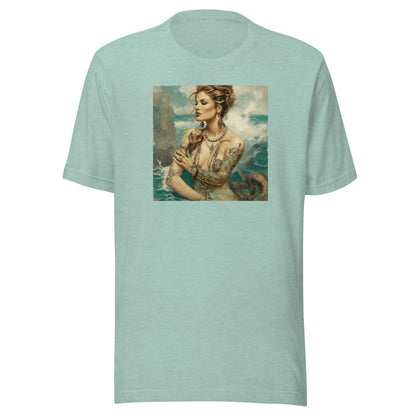 Mermaid with Tattoos Men's T-Shirt Heather Prism Dusty Blue