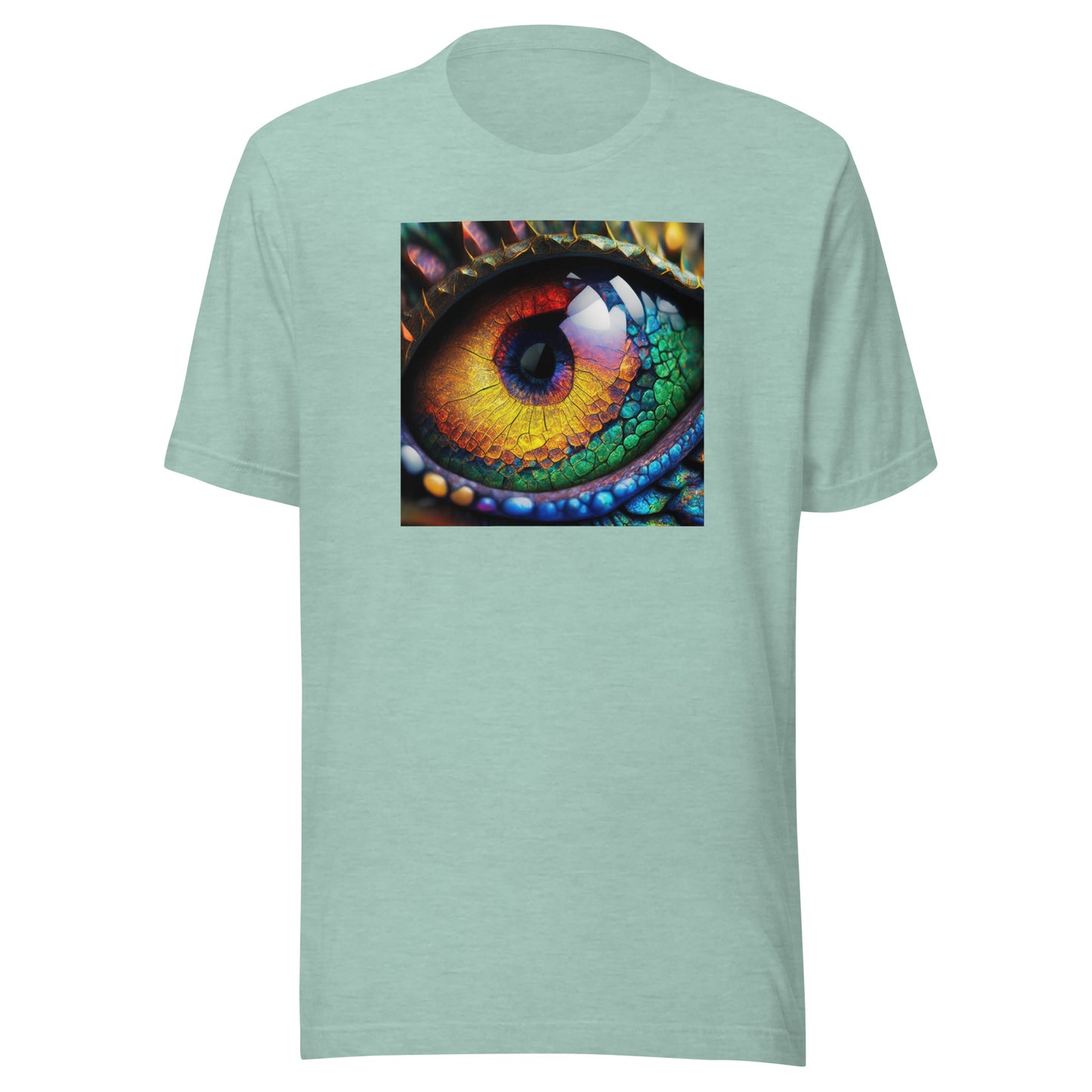 Dragon's Eye Men's Fantasy T-Shirt Heather Prism Dusty Blue