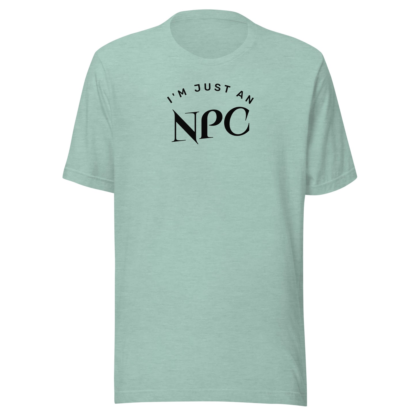 I'm Just an NPC Men's Funny T-Shirt Heather Prism Dusty Blue