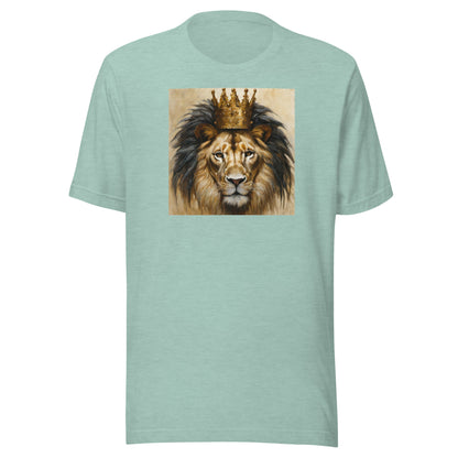 King Lion Men's Graphic Tee Heather Prism Dusty Blue