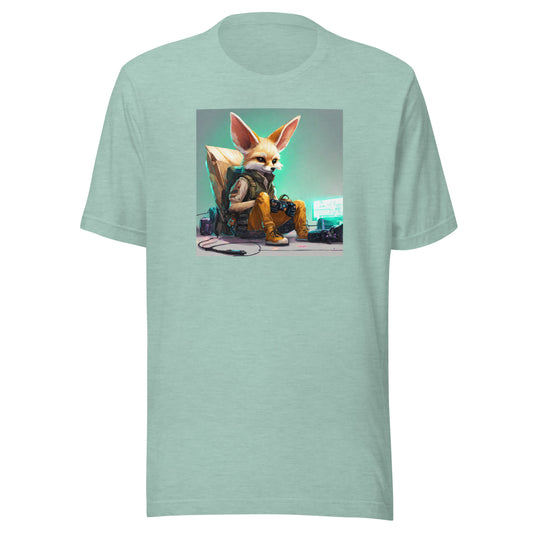 Fennec Fox Men's Gamer T-Shirt Heather Prism Dusty Blue