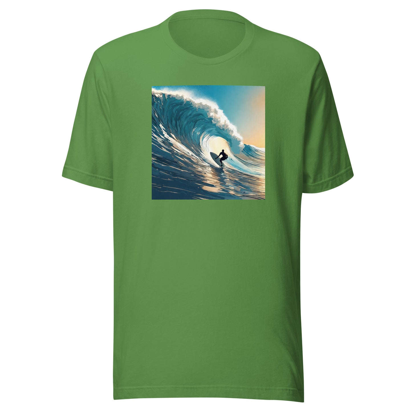 Catching Waves Men's Surfing T-Shirt Leaf