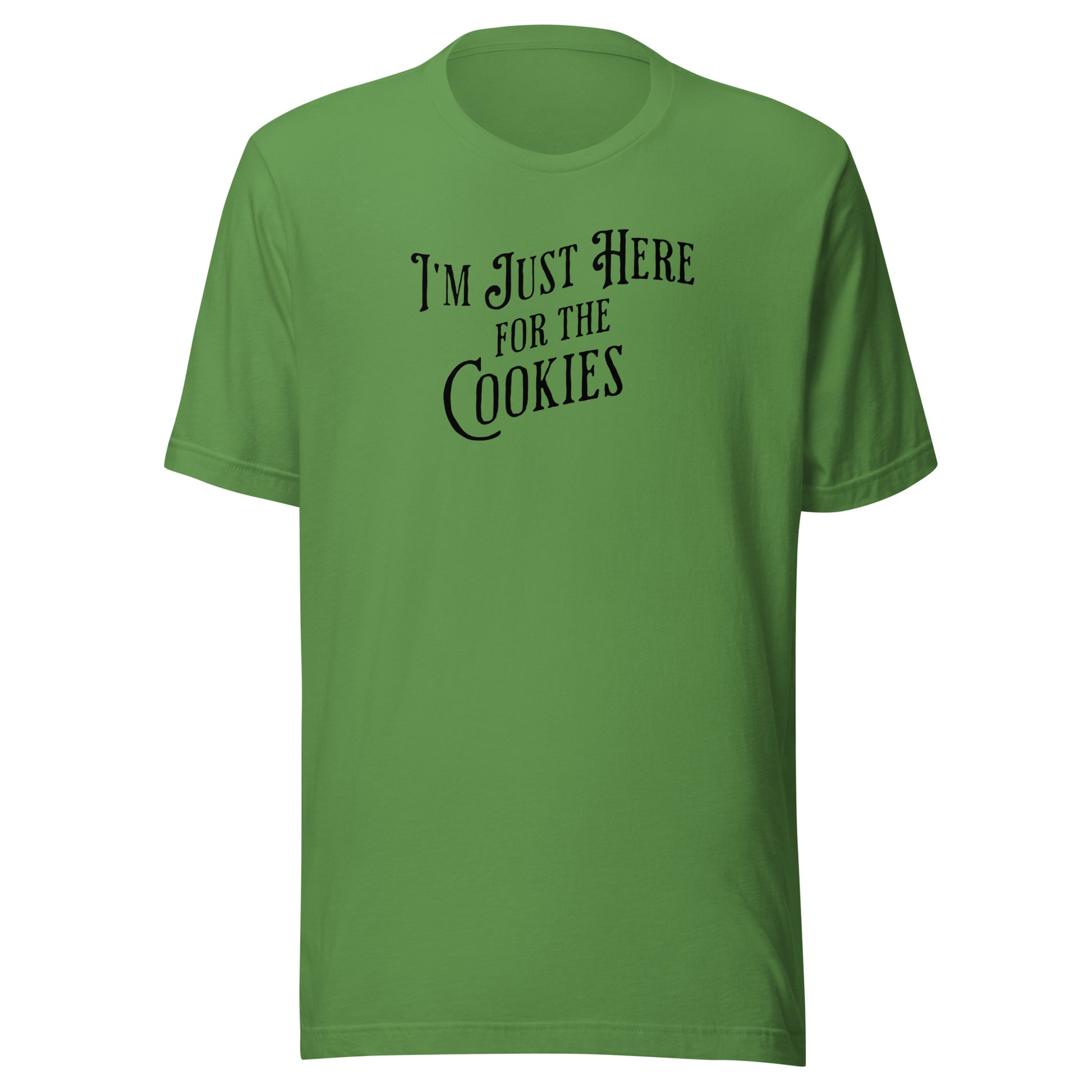 I'm Just Here for the Cookies Men's Christmas T-Shirt Leaf