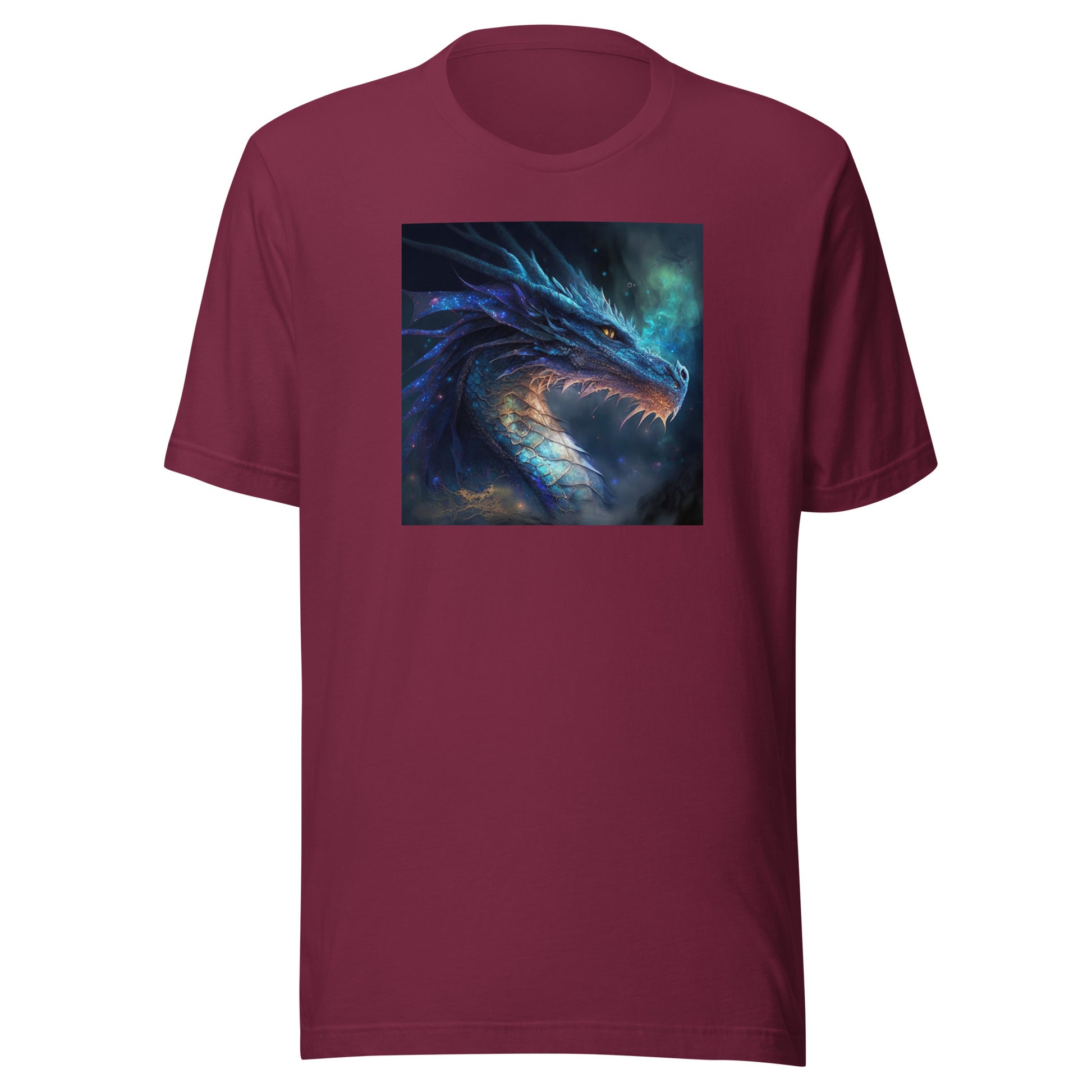 Blue Dragon Men's Fantasy T-Shirt Maroon