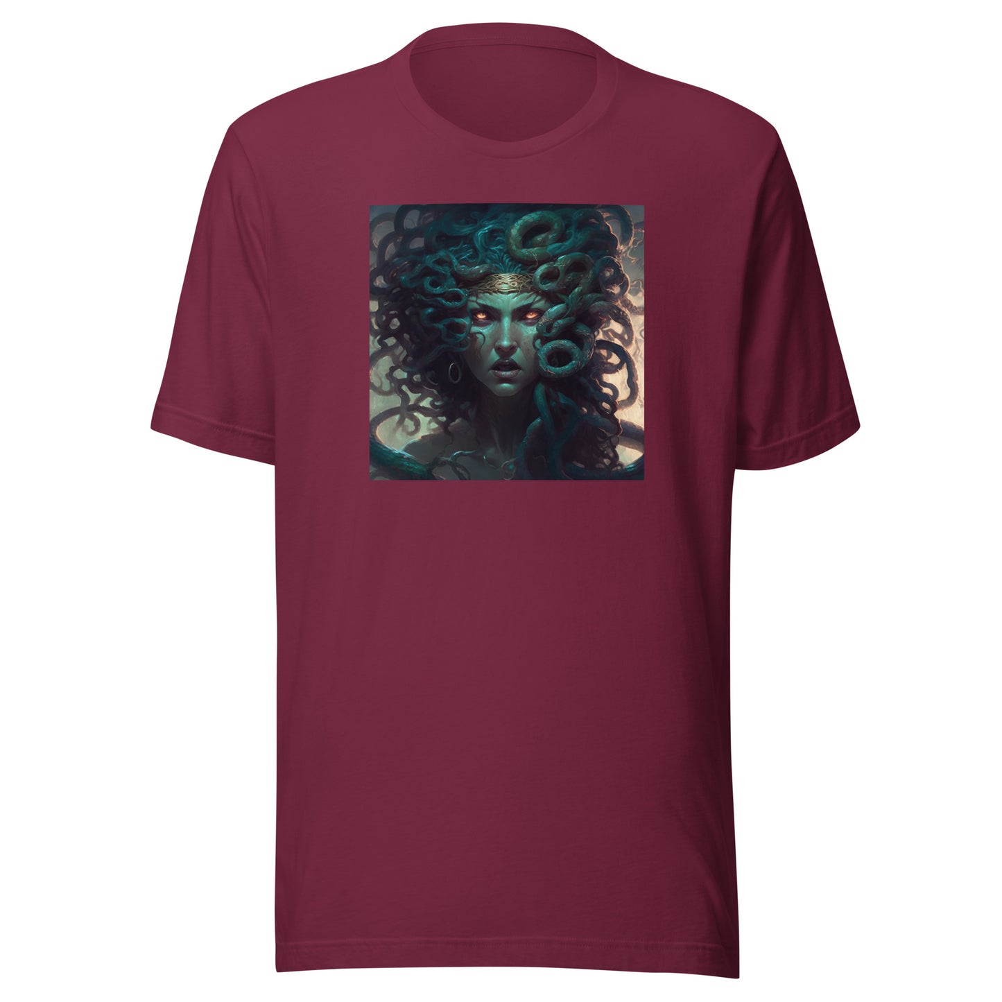 Fierce Medusa Men's Myth T-Shirt Maroon