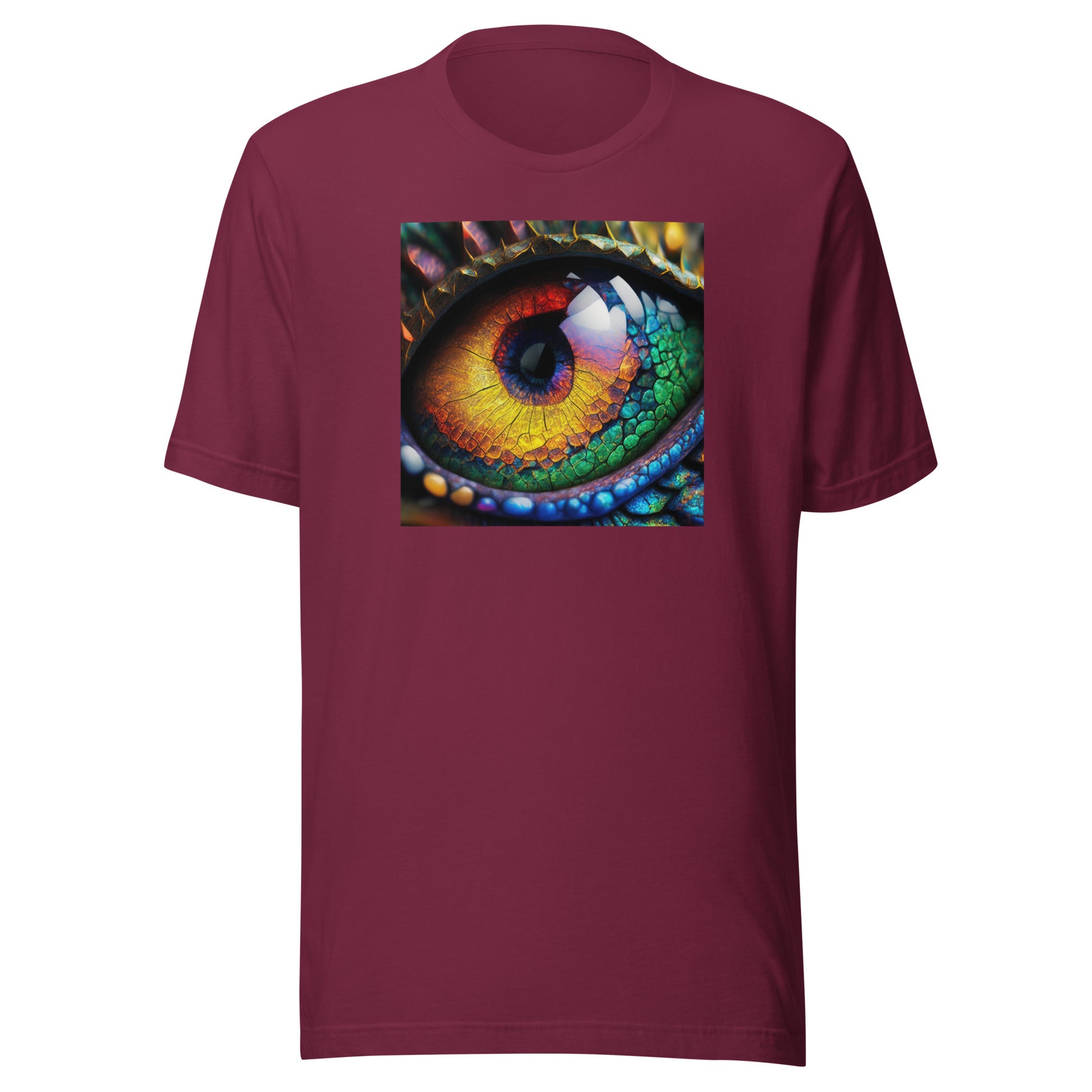 Dragon's Eye Men's Fantasy T-Shirt Maroon